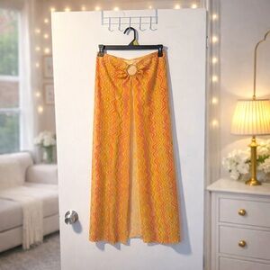 ✨ Kendall + Kylie Y2K Swirl Print Beach Cover Up Skirt Size M